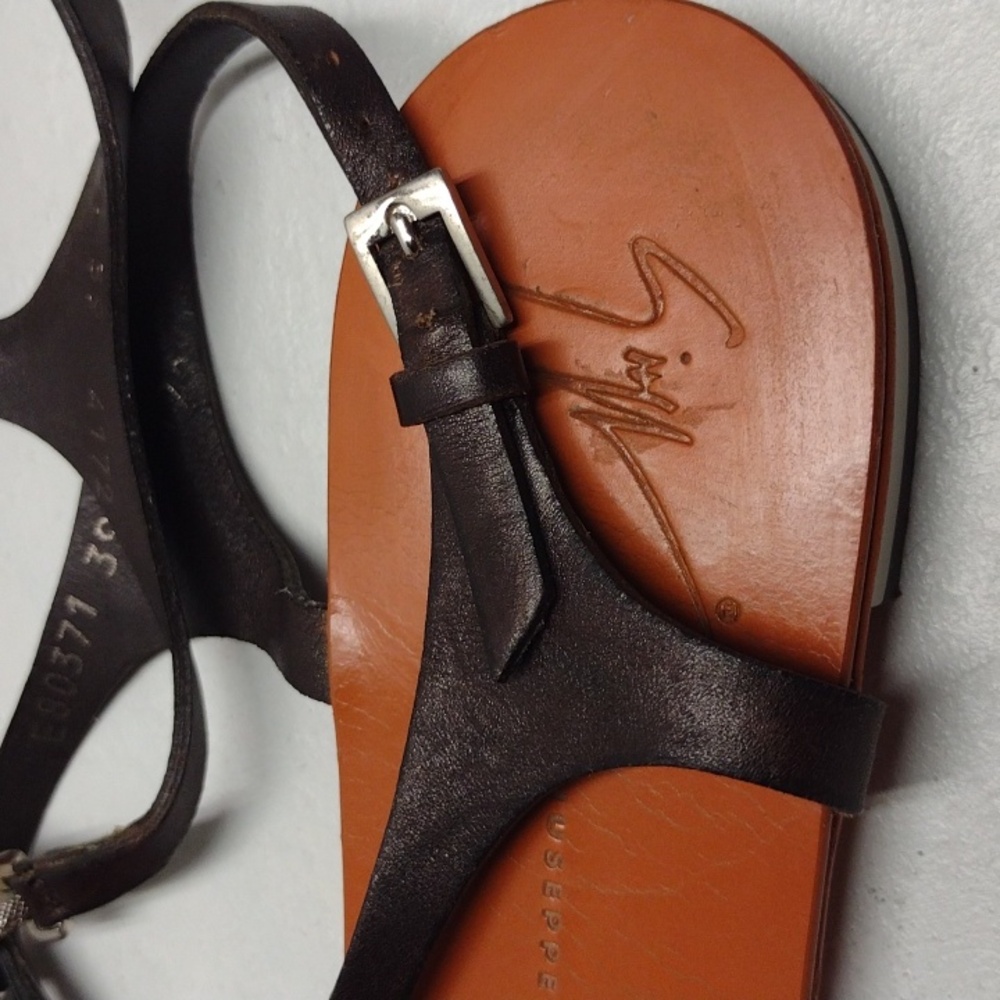 Giuseppe Zanotti Brown Sandals Size 9 Bohemian, Boho, Beach, Summer, Vacation. - Picture 15 of 16